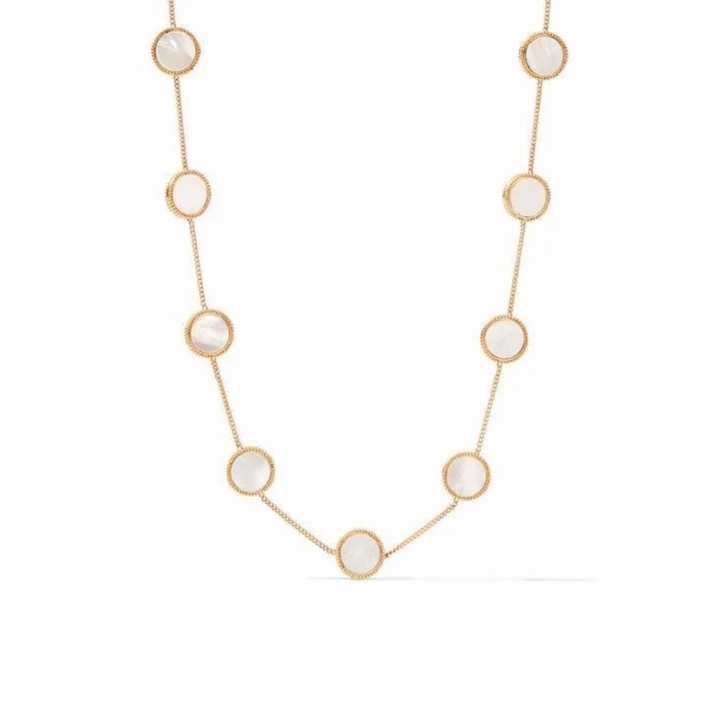 Julie Vos Coin mother of Pearl Necklace